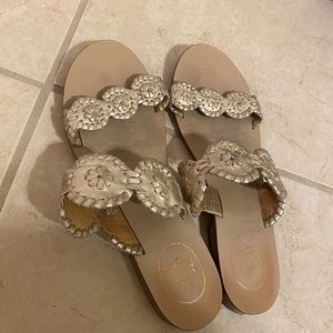 JACK ROGERS two strap rose gold color